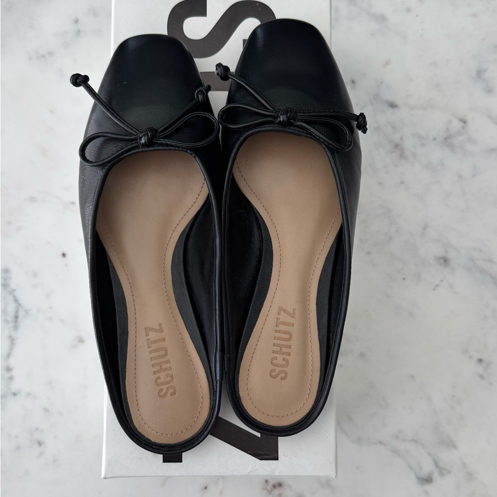 SCHUTZ Black Lolita Mules